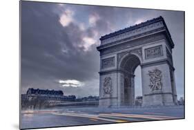 The Arc De Triomphe at Dusk, Paris, France, Europe-Julian Elliott-Mounted Photographic Print