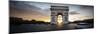 The Arc de Triomphe de l Etoile at sunset, Paris, France, Europe-Panoramic Images-Mounted Photographic Print