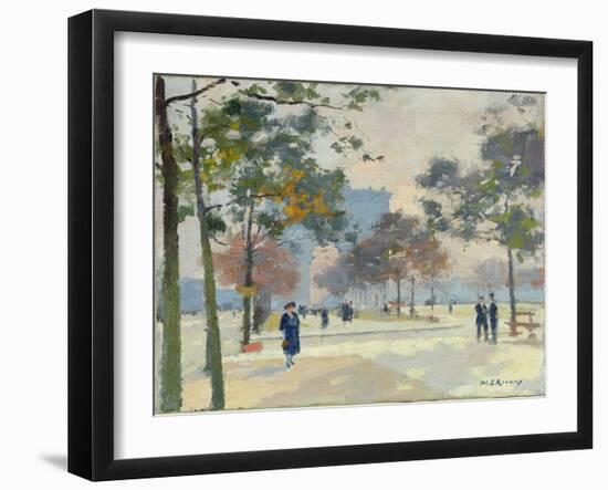 The Arc de Triomphe in Autumn, Paris-Jules Ernest Renoux-Framed Giclee Print