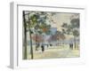 The Arc de Triomphe in Autumn, Paris-Jules Ernest Renoux-Framed Giclee Print