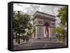 The Arc de Triomphe on the Champs Elysees in Paris, France, Europe-Julian Elliott-Framed Stretched Canvas