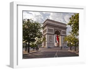 The Arc de Triomphe on the Champs Elysees in Paris, France, Europe-Julian Elliott-Framed Photographic Print