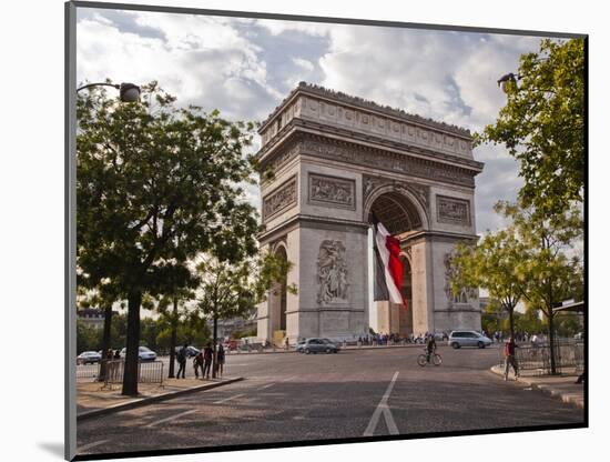 The Arc de Triomphe on the Champs Elysees in Paris, France, Europe-Julian Elliott-Mounted Photographic Print