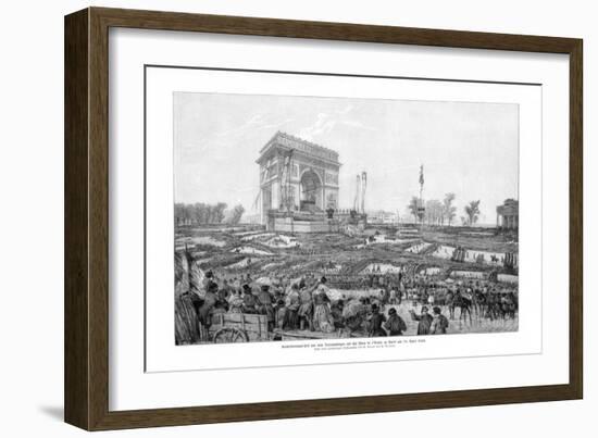 The Arc De Triomphe, Place De L'Etoile, Paris, 20 April 1848-Lipperheide-Framed Giclee Print