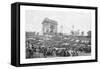 The Arc De Triomphe, Place De L'Etoile, Paris, 20 April 1848-Lipperheide-Framed Stretched Canvas