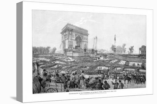 The Arc De Triomphe, Place De L'Etoile, Paris, 20 April 1848-Lipperheide-Stretched Canvas