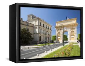 The Arc De Triomphe, Rue Foch, Montpellier, Languedoc-Roussillon, France, Europe-David Clapp-Framed Stretched Canvas