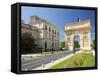 The Arc De Triomphe, Rue Foch, Montpellier, Languedoc-Roussillon, France, Europe-David Clapp-Framed Stretched Canvas