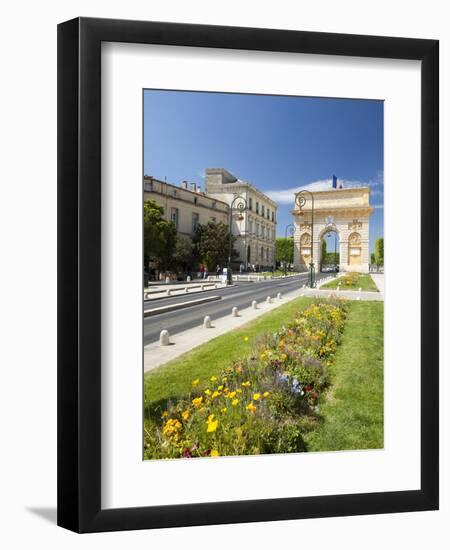 The Arc De Triomphe, Rue Foch, Montpellier, Languedoc-Roussilon, France, Europe-David Clapp-Framed Premium Photographic Print