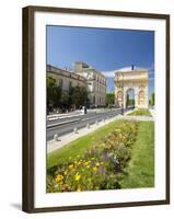 The Arc De Triomphe, Rue Foch, Montpellier, Languedoc-Roussilon, France, Europe-David Clapp-Framed Photographic Print