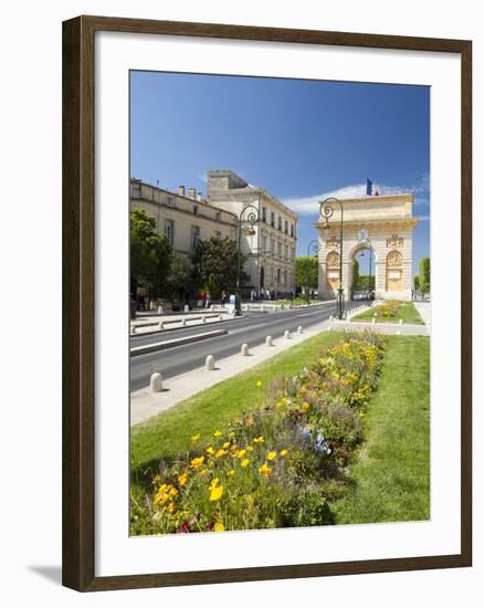 The Arc De Triomphe, Rue Foch, Montpellier, Languedoc-Roussilon, France, Europe-David Clapp-Framed Photographic Print