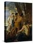 The Arcadian Shepherds-Nicolas Poussin-Stretched Canvas