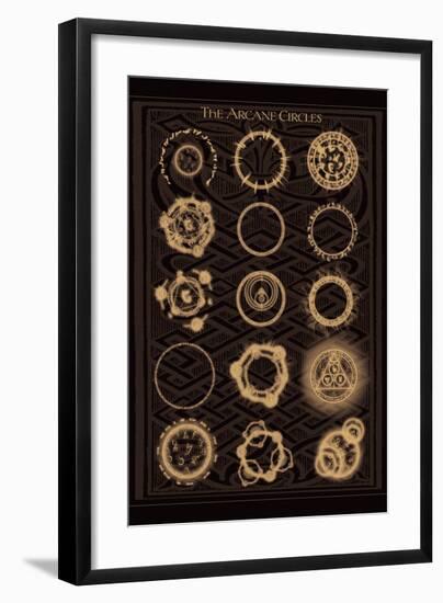 The Arcane Circles II-null-Framed Art Print