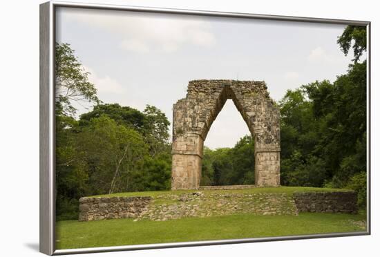 The Arch at the Mayan Ruins of Kabah, Yucatan, Mexico, North America-John Woodworth-Framed Photographic Print