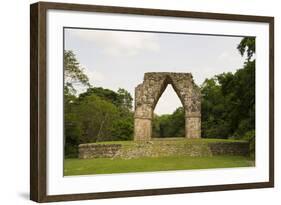 The Arch at the Mayan Ruins of Kabah, Yucatan, Mexico, North America-John Woodworth-Framed Photographic Print