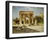 The Arch of Constantine, Rome, 1882-Oswald Achenbach-Framed Giclee Print