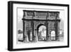 The Arch of Constantine, Rome, Italy, 19th Century-E Therond-Framed Giclee Print