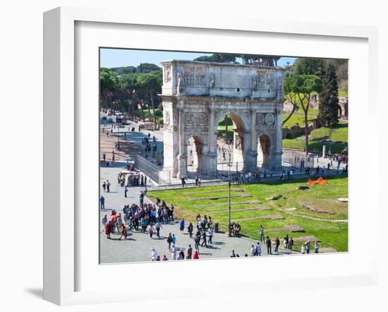 The Arch of Constantine, Rome, Lazio, Italy, Europe-Adina Tovy-Framed Photographic Print