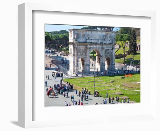 The Arch of Constantine, Rome, Lazio, Italy, Europe-Adina Tovy-Framed Photographic Print