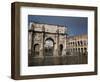 The Arch of Constantine With the Colosseum in the Background, Rome, Lazio, Italy-Carlo Morucchio-Framed Photographic Print