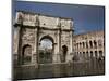 The Arch of Constantine With the Colosseum in the Background, Rome, Lazio, Italy-Carlo Morucchio-Mounted Photographic Print