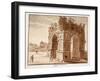 The Arch of Janus: Excavation of the Forum Boarium, 1833-Agostino Tofanelli-Framed Giclee Print