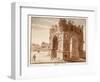 The Arch of Janus: Excavation of the Forum Boarium, 1833-Agostino Tofanelli-Framed Giclee Print