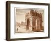 The Arch of Janus: Excavation of the Forum Boarium, 1833-Agostino Tofanelli-Framed Premium Giclee Print
