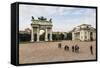 The Arch of Peace (Arco Della Pace), Sempione Park, Milan, Lombardy, Italy, Europe-Yadid Levy-Framed Stretched Canvas