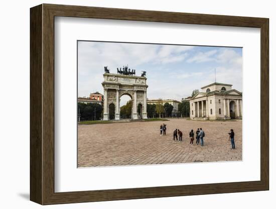 The Arch of Peace (Arco Della Pace), Sempione Park, Milan, Lombardy, Italy, Europe-Yadid Levy-Framed Photographic Print