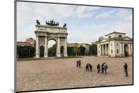 The Arch of Peace (Arco Della Pace), Sempione Park, Milan, Lombardy, Italy, Europe-Yadid Levy-Mounted Photographic Print