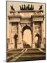 The Arch of Peace, Milan, Italy, c.1890-c.1900-null-Mounted Photographic Print