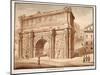 The Arch of Septimius Severus in the Year 1788, 1833-Agostino Tofanelli-Mounted Giclee Print