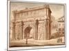 The Arch of Septimius Severus in the Year 1788, 1833-Agostino Tofanelli-Mounted Giclee Print