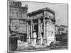 The Arch of Septimius Severus, Roman Forum, Rome, Italy, Late 19th Century-J Cauchard-Mounted Giclee Print