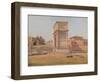 The Arch of Titus in Rome, 1839-Constantin Hansen-Framed Giclee Print