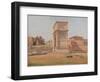 The Arch of Titus in Rome, 1839-Constantin Hansen-Framed Giclee Print