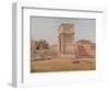 The Arch of Titus in Rome, 1839-Constantin Hansen-Framed Giclee Print