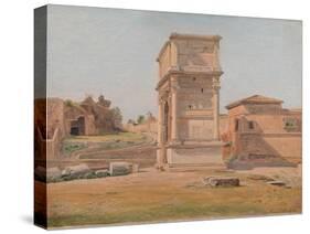 The Arch of Titus in Rome, 1839-Constantin Hansen-Stretched Canvas