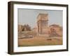 The Arch of Titus in Rome, 1839-Constantin Hansen-Framed Giclee Print