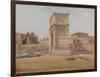 The Arch of Titus in Rome, 1839-Carl-Christian-Constantin Hansen-Framed Giclee Print