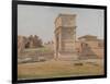 The Arch of Titus in Rome, 1839-Carl-Christian-Constantin Hansen-Framed Giclee Print