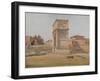 The Arch of Titus in Rome, 1839-Carl-Christian-Constantin Hansen-Framed Giclee Print