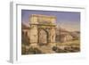 The Arch of Titus, Rome (W/C on Paper)-William Wyld-Framed Giclee Print