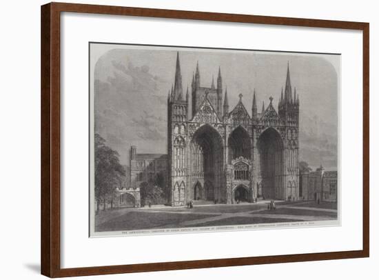 The Archaeological Institute of Great Britain and Ireland at Peterborough-Samuel Read-Framed Giclee Print