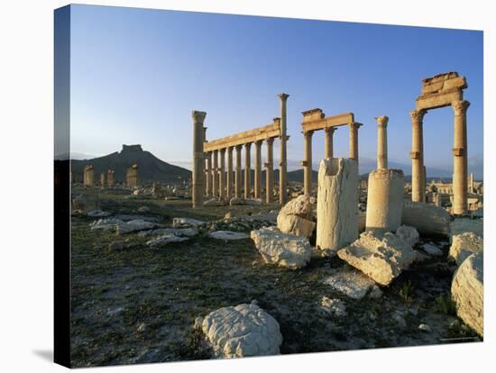 The Archaeological Site, Palmyra, Unesco World Heritage Site, Syria, Middle East-Bruno Morandi-Stretched Canvas