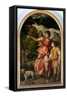 The Archangel and Tobias-Titian (Tiziano Vecelli)-Framed Stretched Canvas