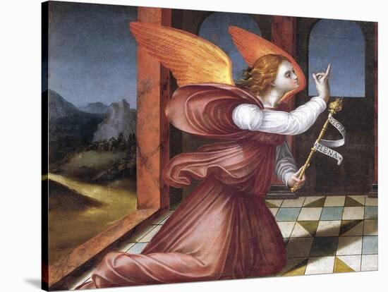 The Archangel Gabriel, Detail from the Annunciation-null-Stretched Canvas