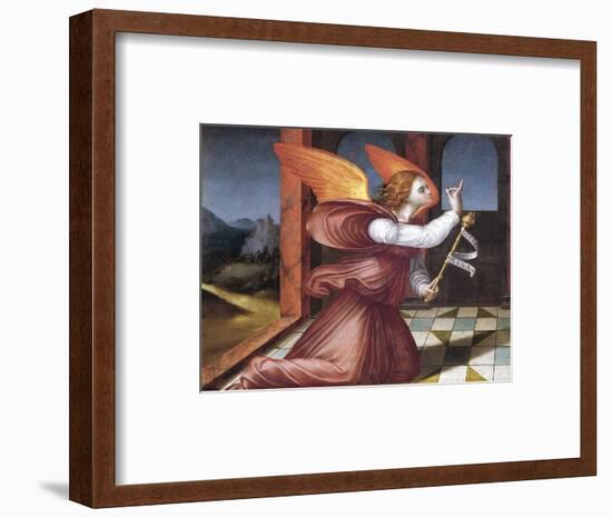 The Archangel Gabriel, Detail from the Annunciation-null-Framed Giclee Print