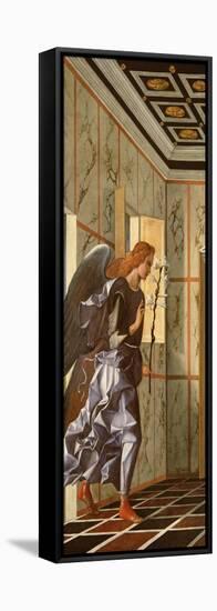 The Archangel Gabriel, from the Annunciation Diptych-Giovanni Bellini-Framed Stretched Canvas